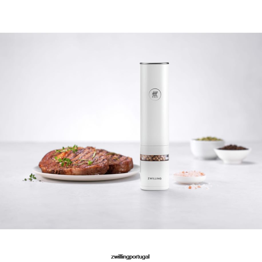 Zwilling cozinha 442PVP550 moinho elétrico de sal/pimenta enfinigy, branco