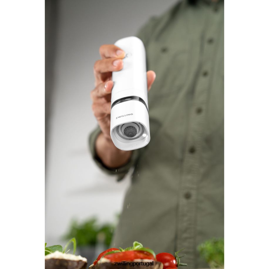 Zwilling cozinha 442PVP550 moinho elétrico de sal/pimenta enfinigy, branco