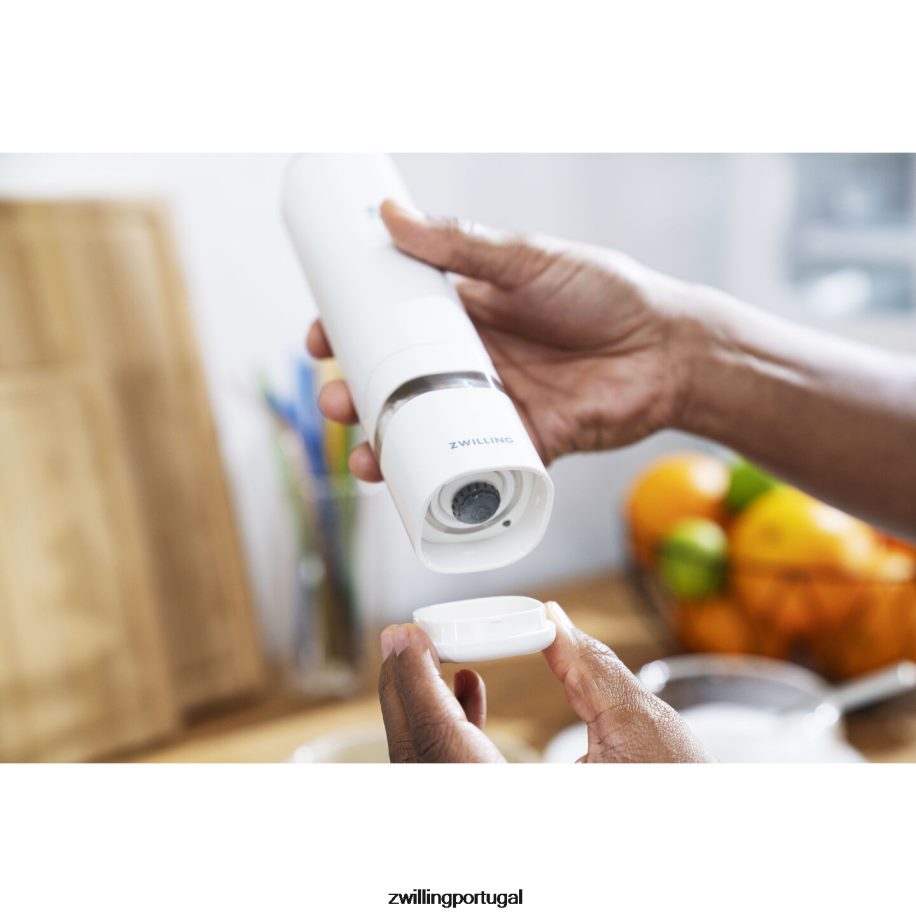 Zwilling cozinha 442PVP550 moinho elétrico de sal/pimenta enfinigy, branco