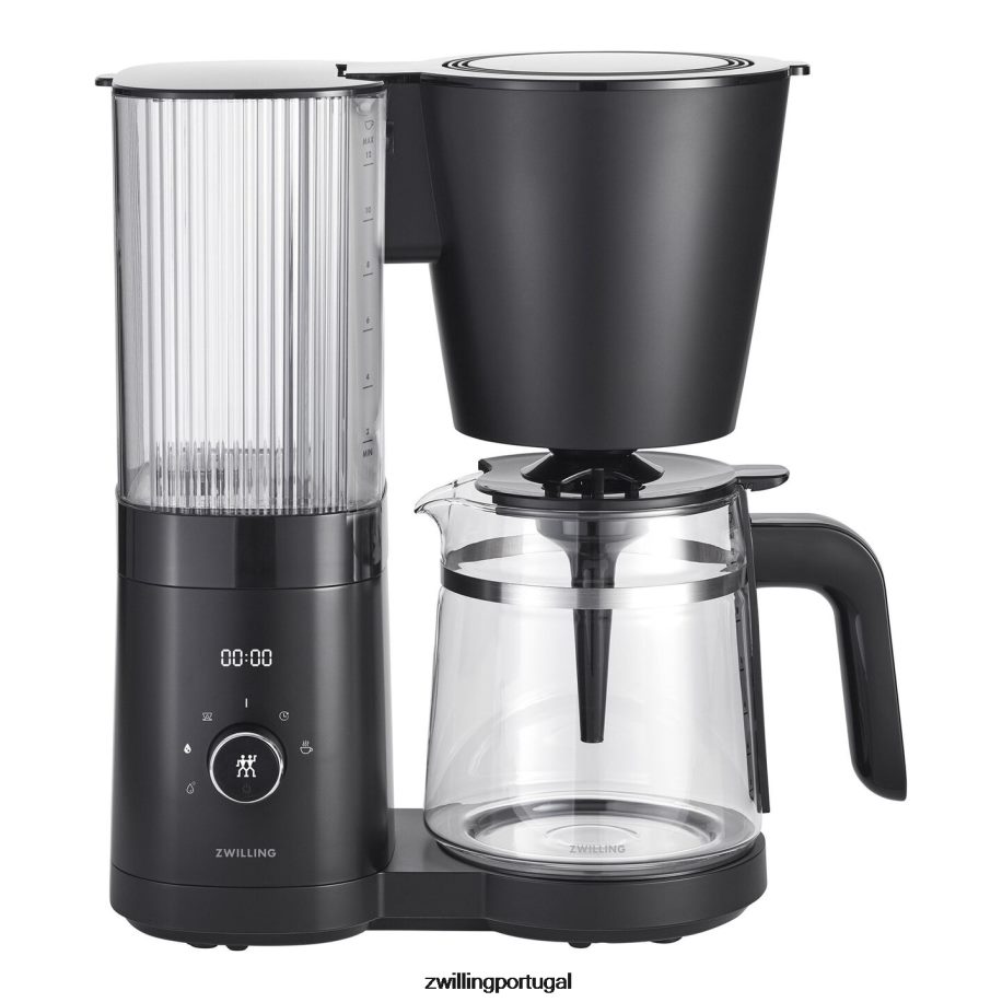 Zwilling cozinha 442PVP546 cafeteira enfinigy 1,5 l / 48 onças preta fosca