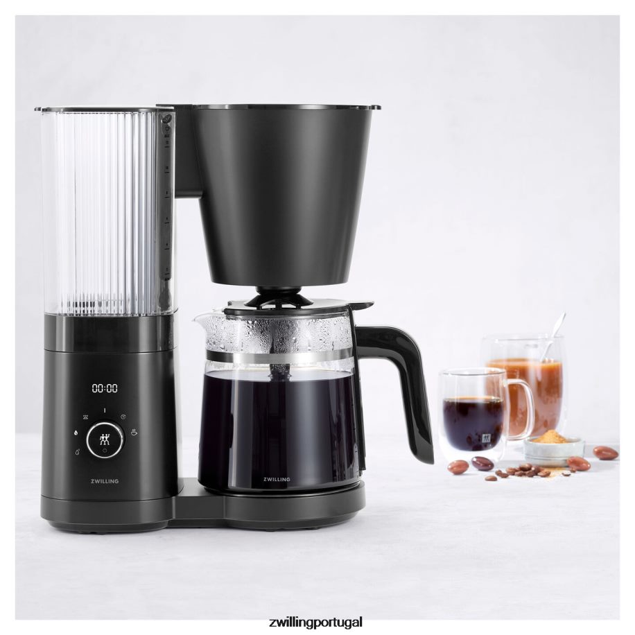 Zwilling cozinha 442PVP546 cafeteira enfinigy 1,5 l / 48 onças preta fosca