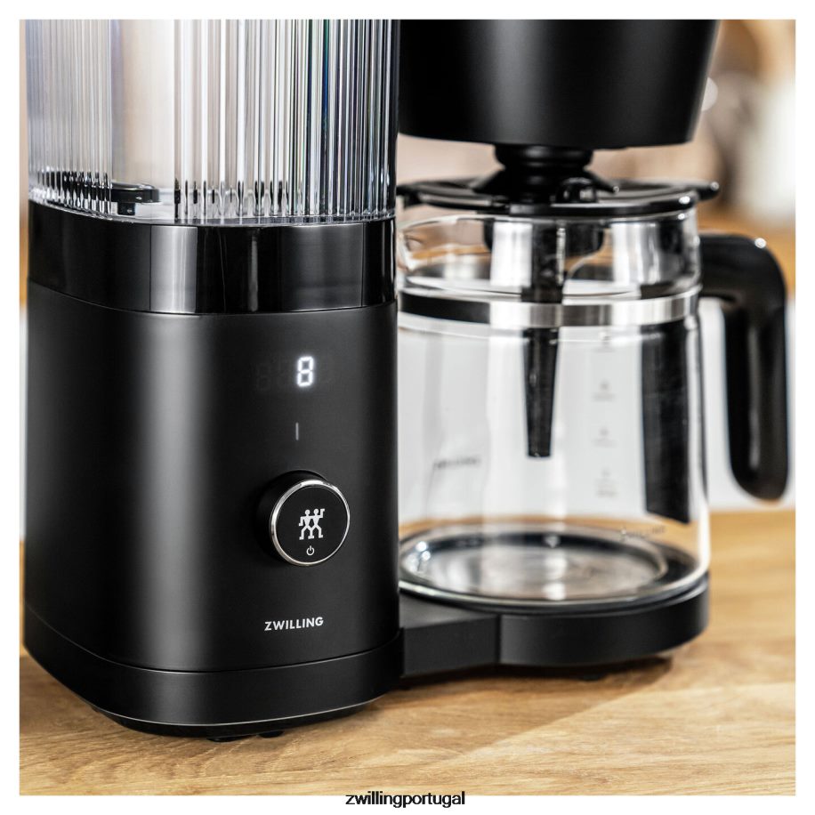 Zwilling cozinha 442PVP546 cafeteira enfinigy 1,5 l / 48 onças preta fosca