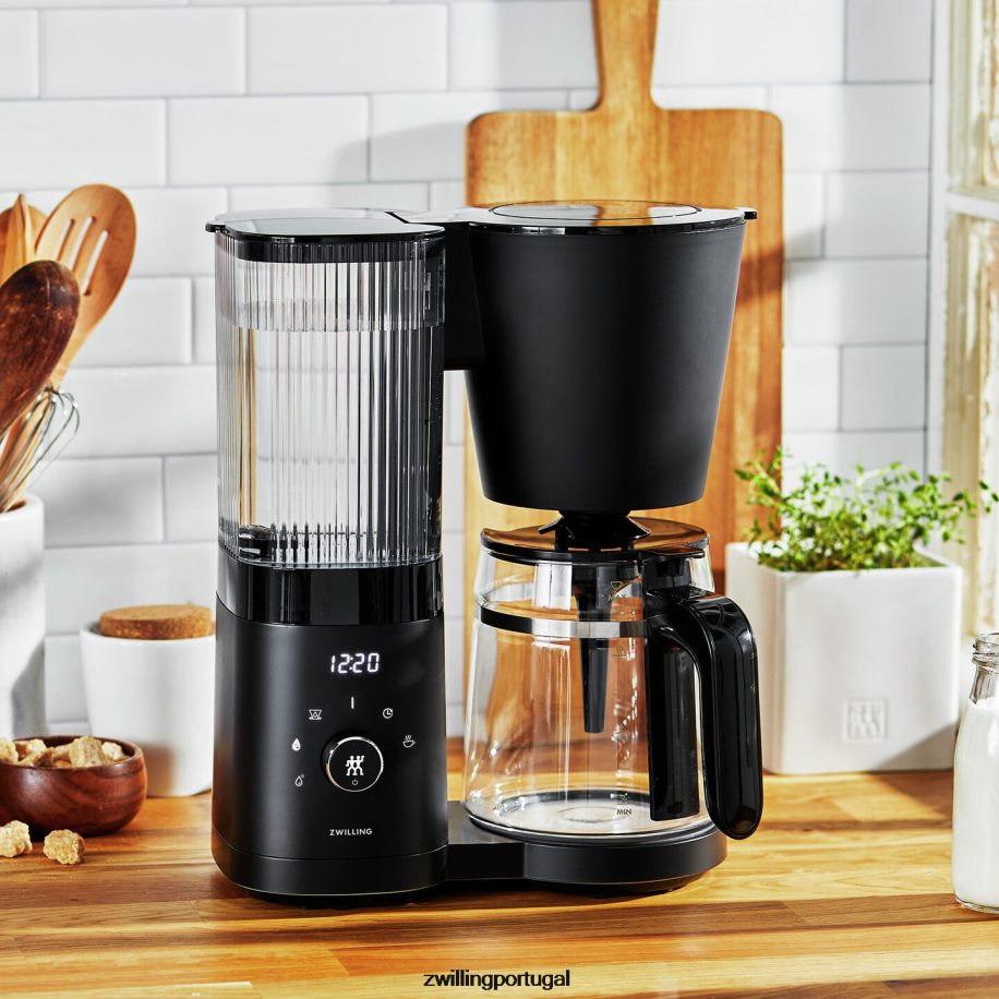 Zwilling cozinha 442PVP546 cafeteira enfinigy 1,5 l / 48 onças preta fosca