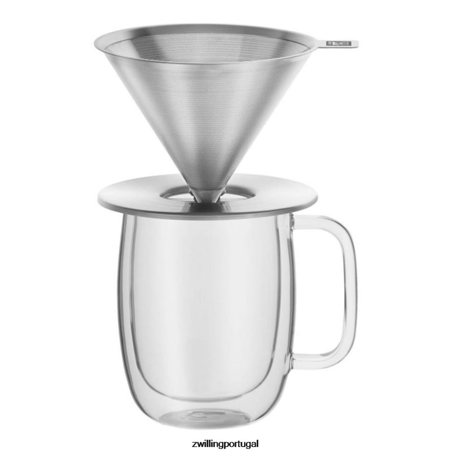 Zwilling cozinha 442PVP584 conjunto de gotejador de café para servir café, 2 peças