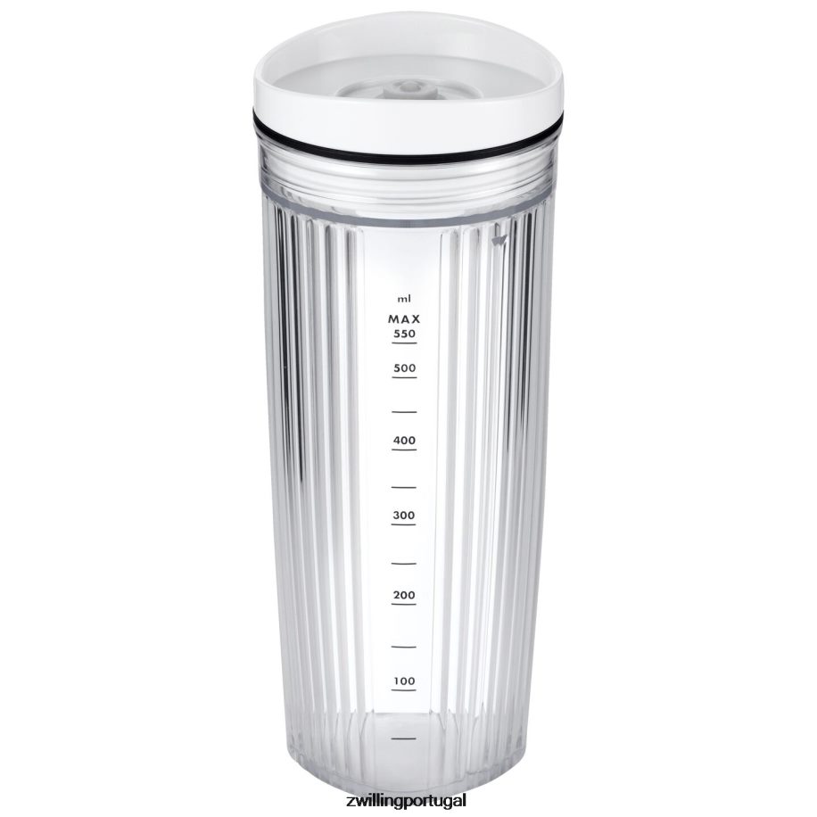 Zwilling elétrica 442PVP576 jarro liquidificador pessoal enfinigy com tampa para beber e tampa a vácuo - branco