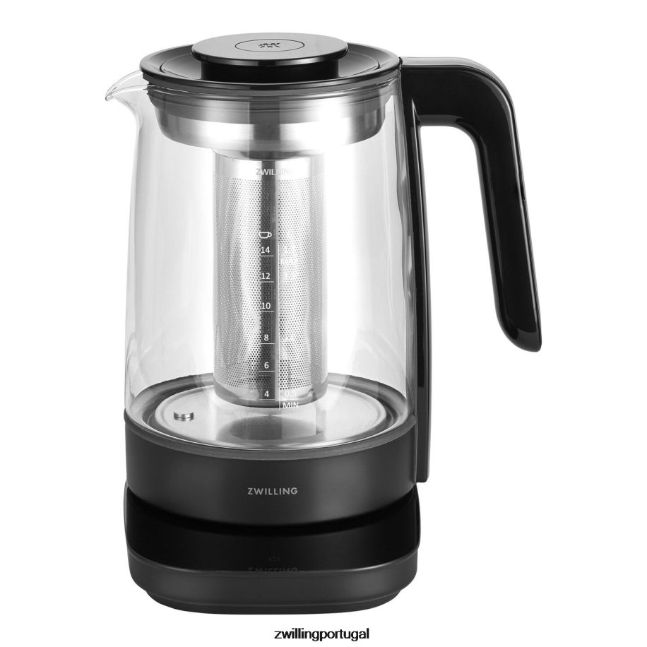 Zwilling elétrica 442PVP579 chaleira de vidro enfinigy - preta