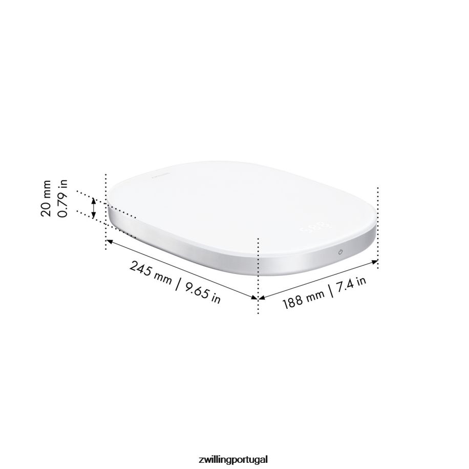 Zwilling elétrica 442PVP543 balança de cozinha digital enfinigy - prata