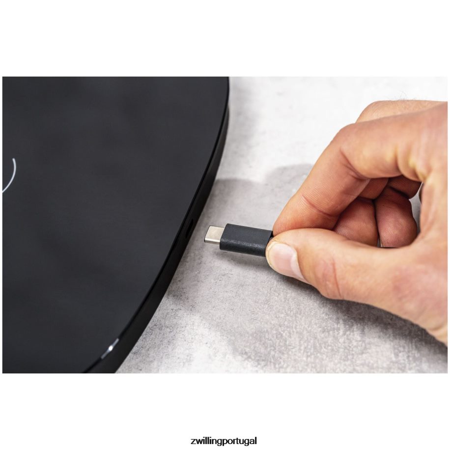 Zwilling elétrica 442PVP577 balança de cozinha com carregamento sem fio enfinigy - preta