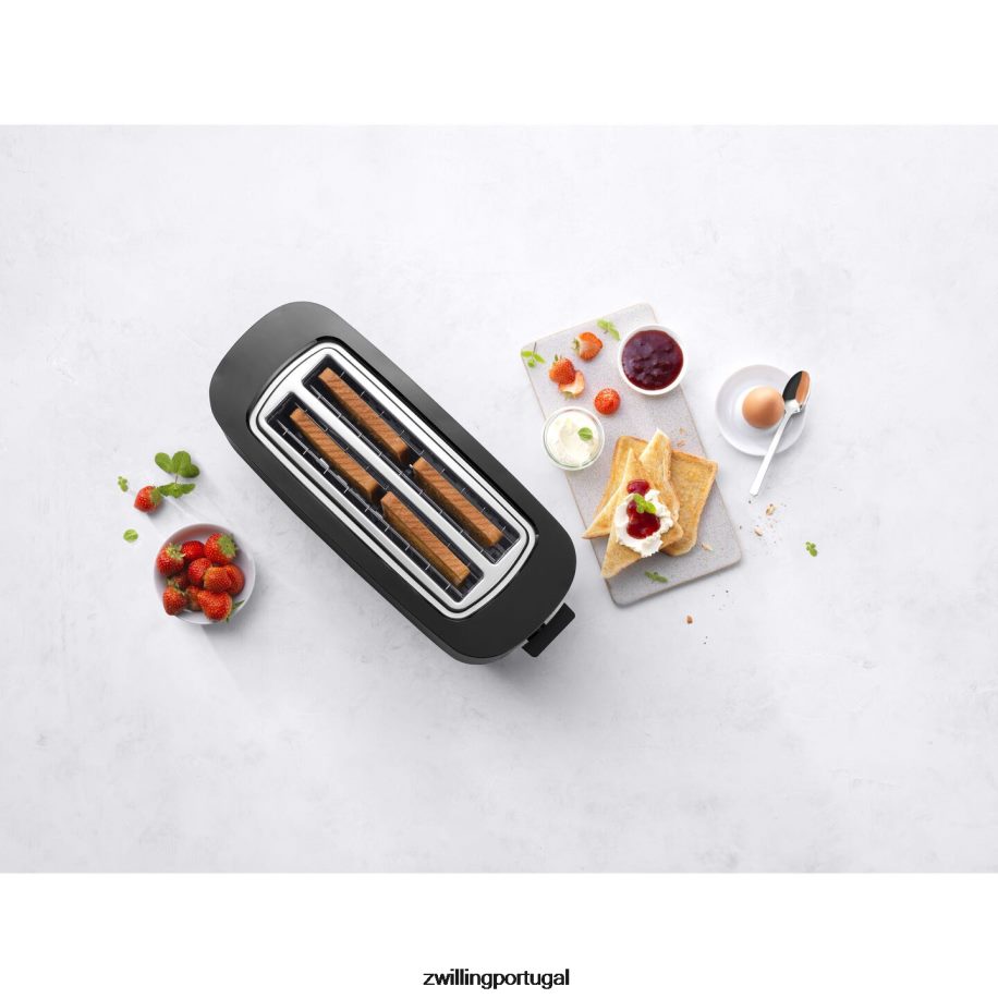 Zwilling elétrica 442PVP544 torradeira enfinigy 2 slot longo - preto