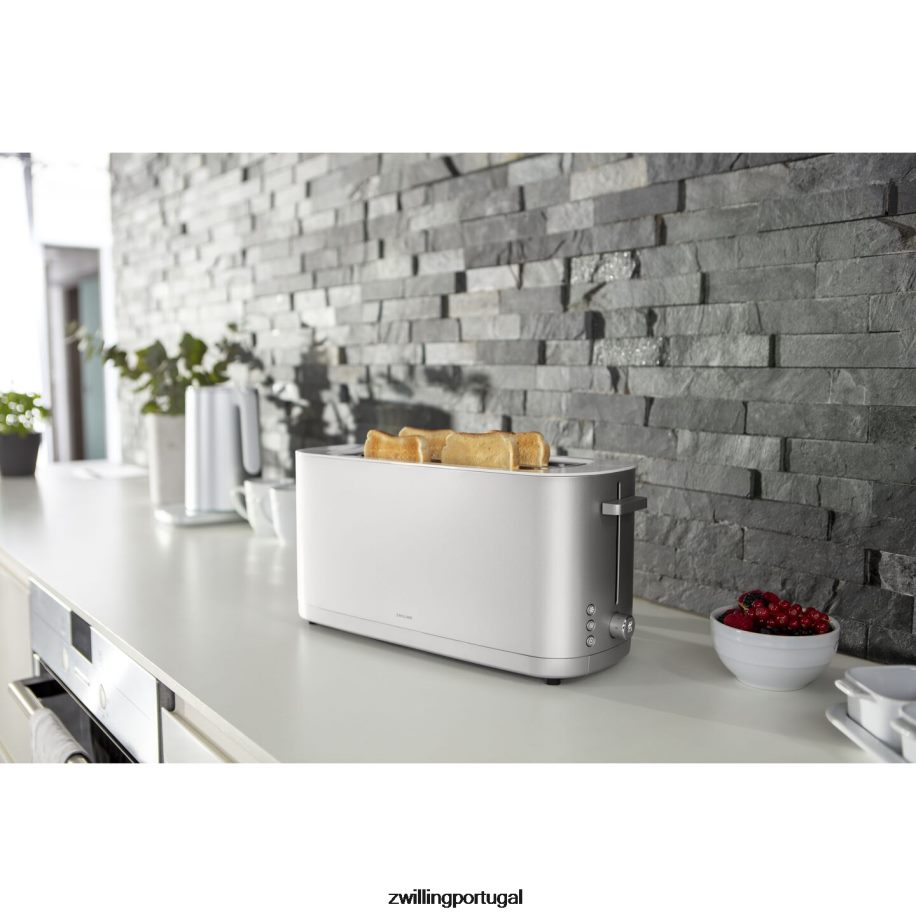 Zwilling elétrica 442PVP545 torradeira enfinigy 2 slot longo - prata