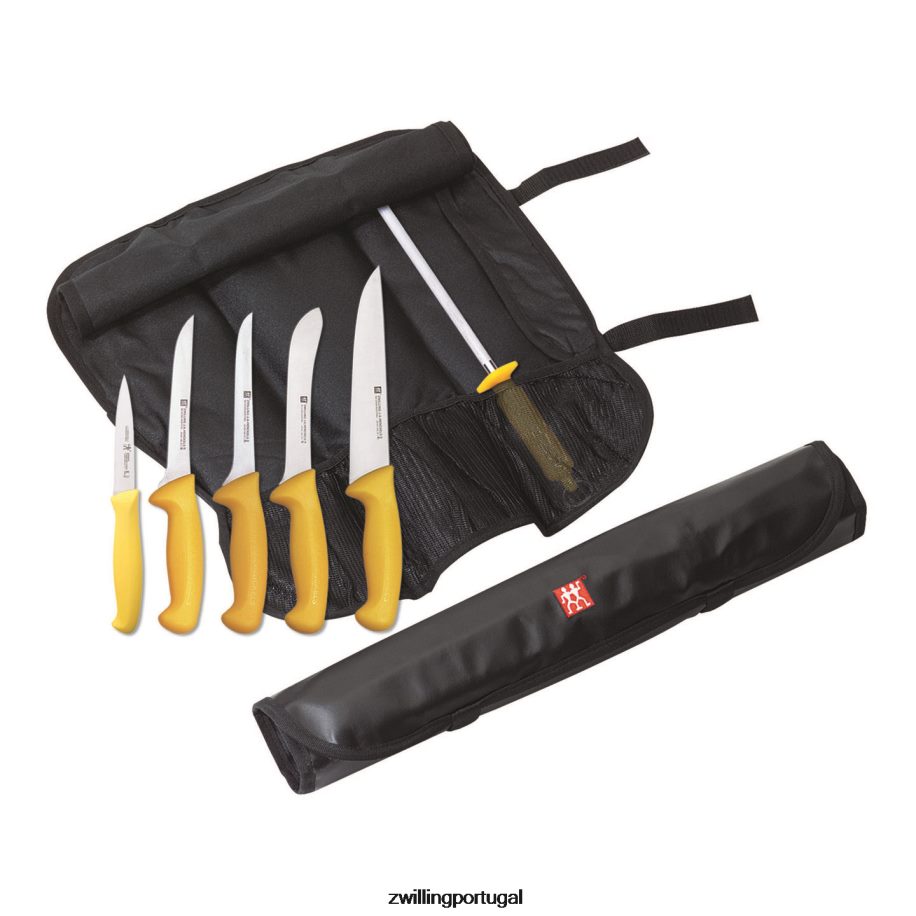 Zwilling talheres 442PVP179 nylon, rolo de faca de 7 bolsos