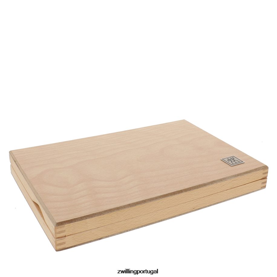 Zwilling talheres 442PVP52 Conjuntos de bife 8 peças, conjunto de faca de bife de aço inoxidável com estojo de apresentação de madeira