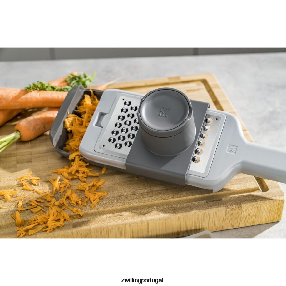 Zwilling talheres 442PVP530 multi ralador / mandolina z-cut, cinza