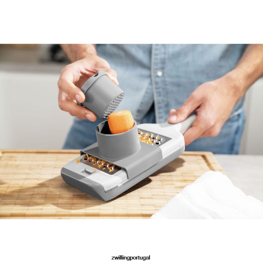 Zwilling talheres 442PVP530 multi ralador / mandolina z-cut, cinza