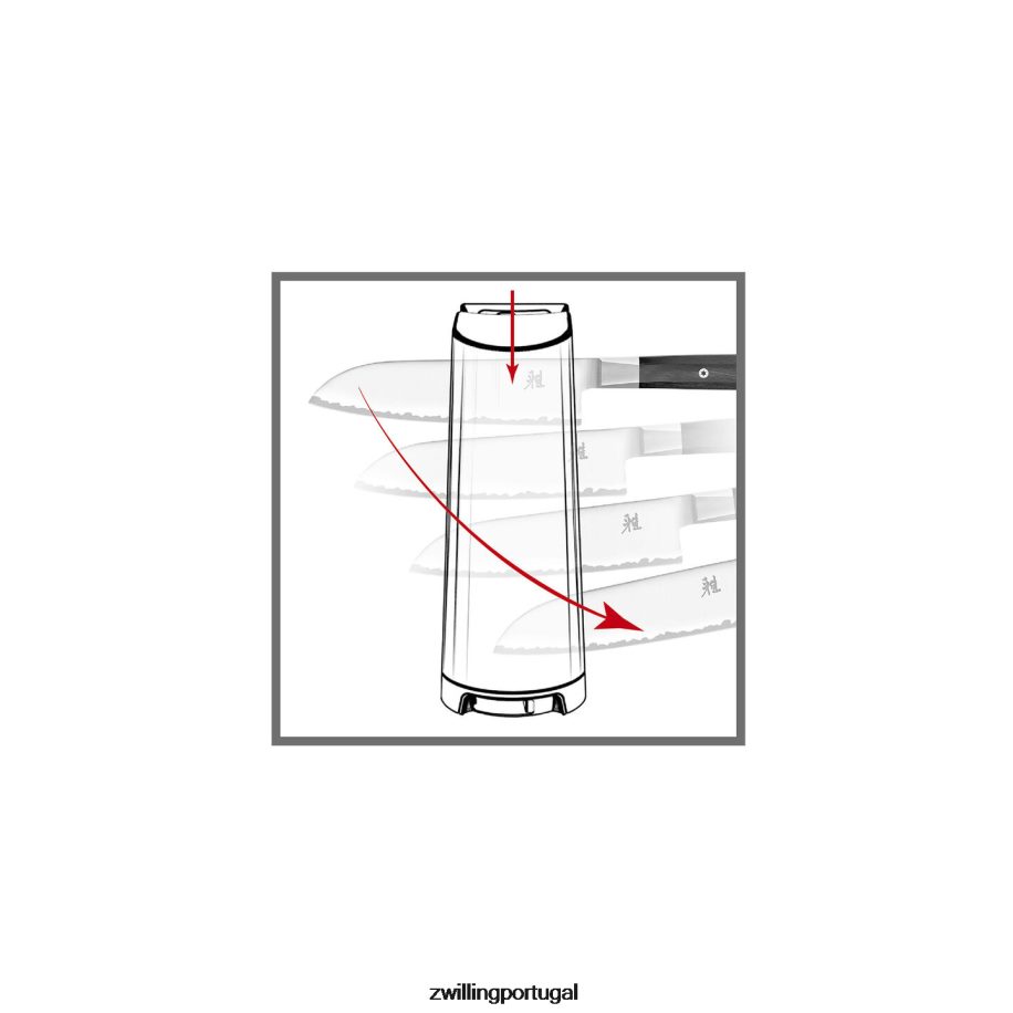 Zwilling talheres 442PVP11 manutenção de borda v- afiador de borda