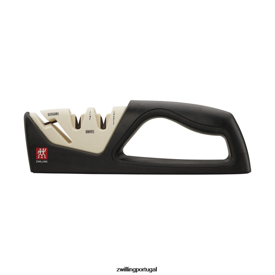 Zwilling talheres 442PVP394 manutenção de bordas pull-through de dois estágios mais afiador de cisalhamento - branco