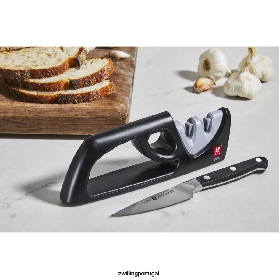 Zwilling talheres 442PVP87 apontador pull-through de dois estágios - cinza