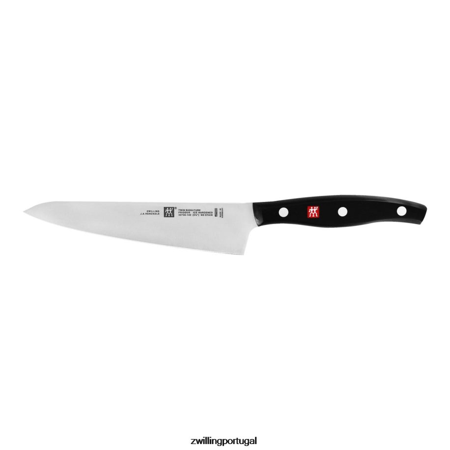 Zwilling talheres 442PVP131 conjunto de facas \"rock & chop\" com assinatura dupla de 2 peças