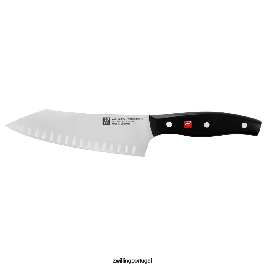 Zwilling talheres 442PVP131 conjunto de facas \"rock & chop\" com assinatura dupla de 2 peças