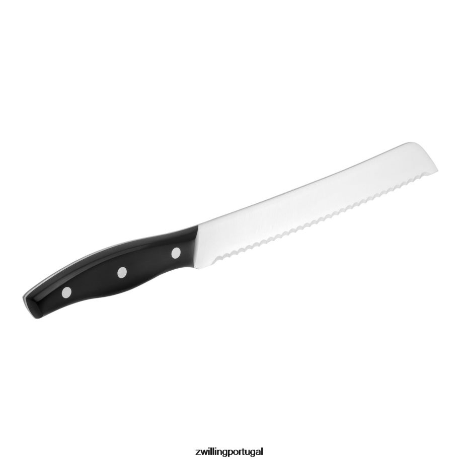 Zwilling talheres 442PVP232 assinatura dupla de 8 polegadas, faca de pão