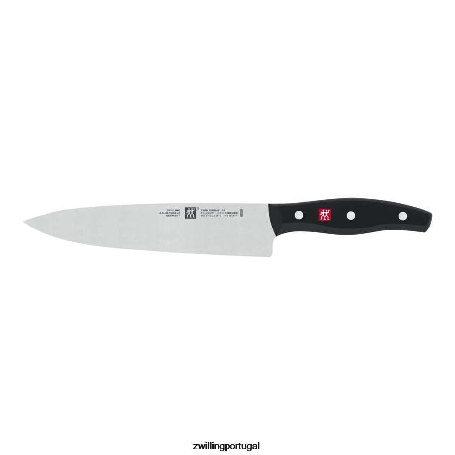 Zwilling talheres 442PVP360 assinatura dupla 19 peças, conjunto de bloco de faca