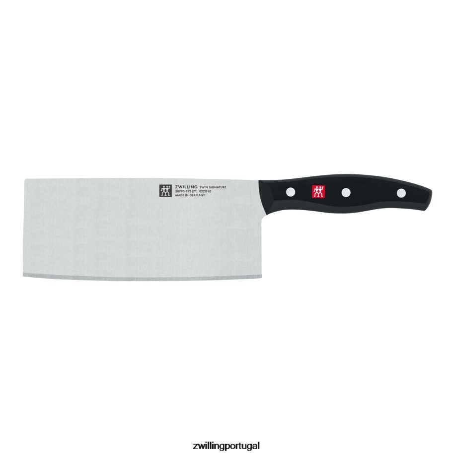 Zwilling talheres 442PVP56 faca de chef chinês/cutelo de vegetais com assinatura dupla de 7 polegadas
