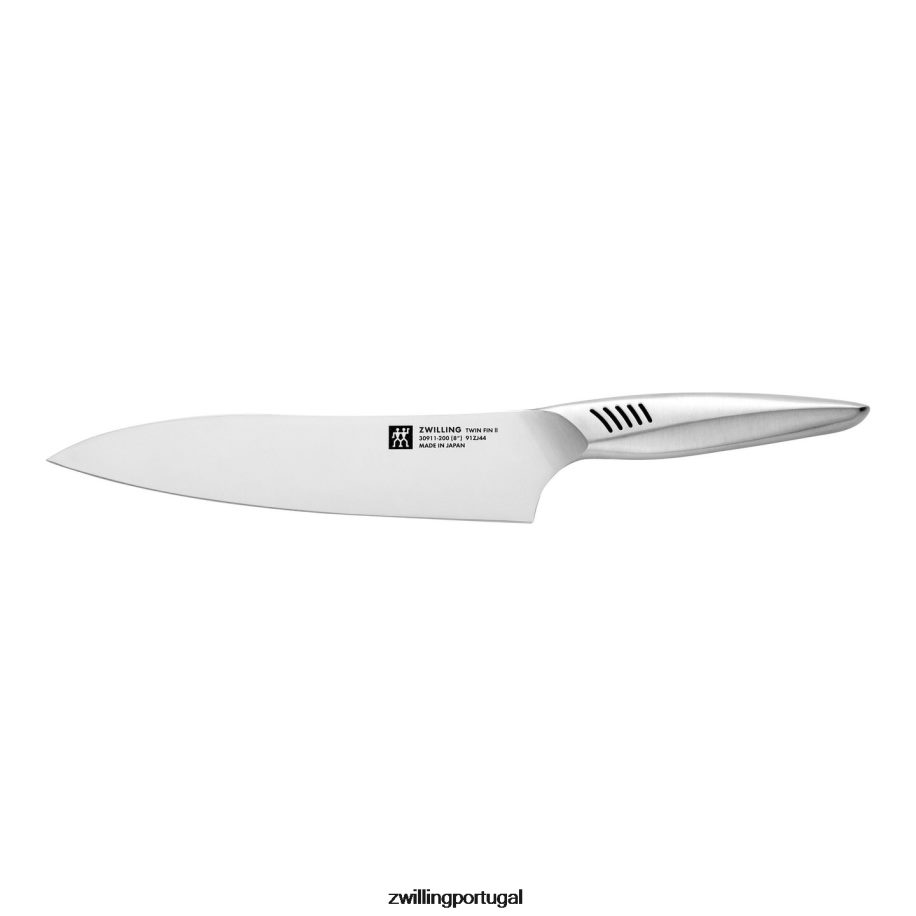 Zwilling talheres 442PVP397 twin fin ii 7 peças, conjunto de blocos autoafiáveis, marrom