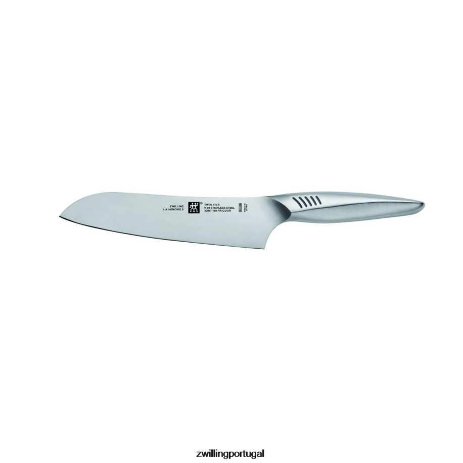 Zwilling talheres 442PVP411 faca santoku twin fin ii de 7 polegadas e fio fino