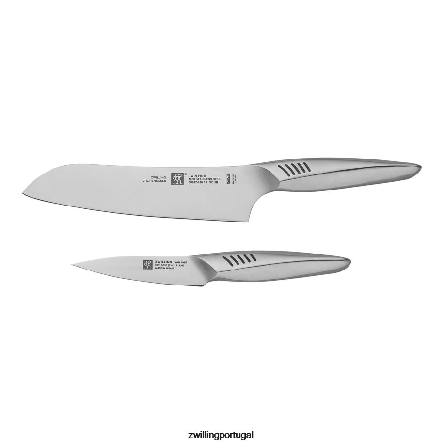 Zwilling talheres 442PVP414 twin fin ii 2 peças, conjunto de itens essenciais de cozinha