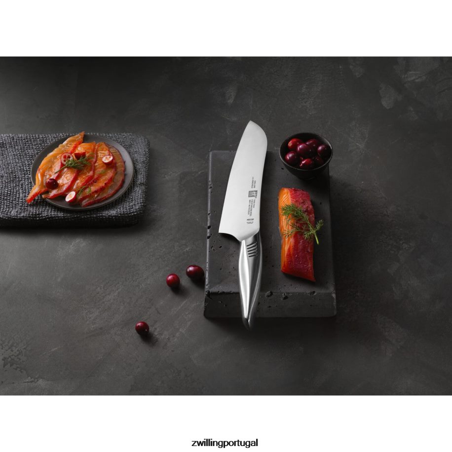 Zwilling talheres 442PVP419 Twin Fin II de 9 polegadas, faca Kiritsuke