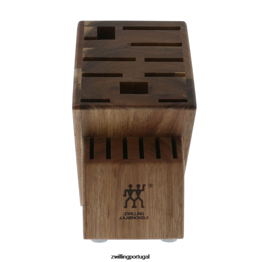 Zwilling talheres 442PVP193 acácia de armazenamento, acácia, bloco de faca duplo vazio