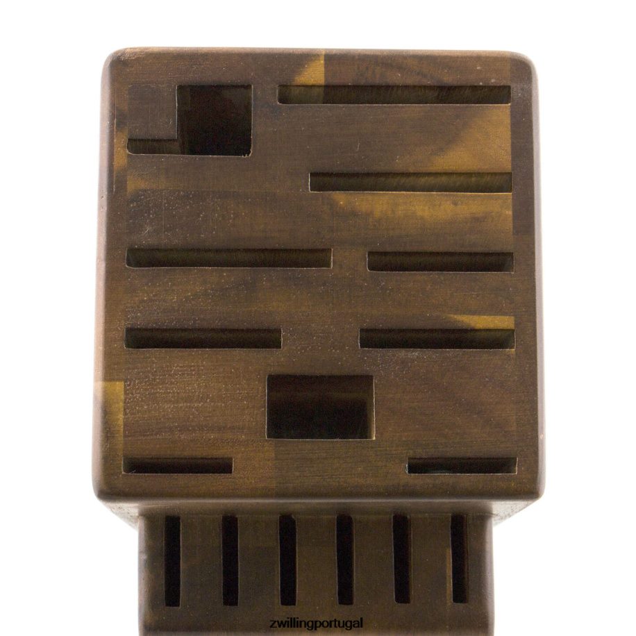 Zwilling talheres 442PVP193 acácia de armazenamento, acácia, bloco de faca duplo vazio