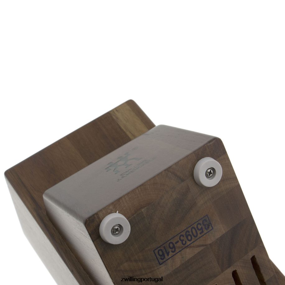 Zwilling talheres 442PVP193 acácia de armazenamento, acácia, bloco de faca duplo vazio