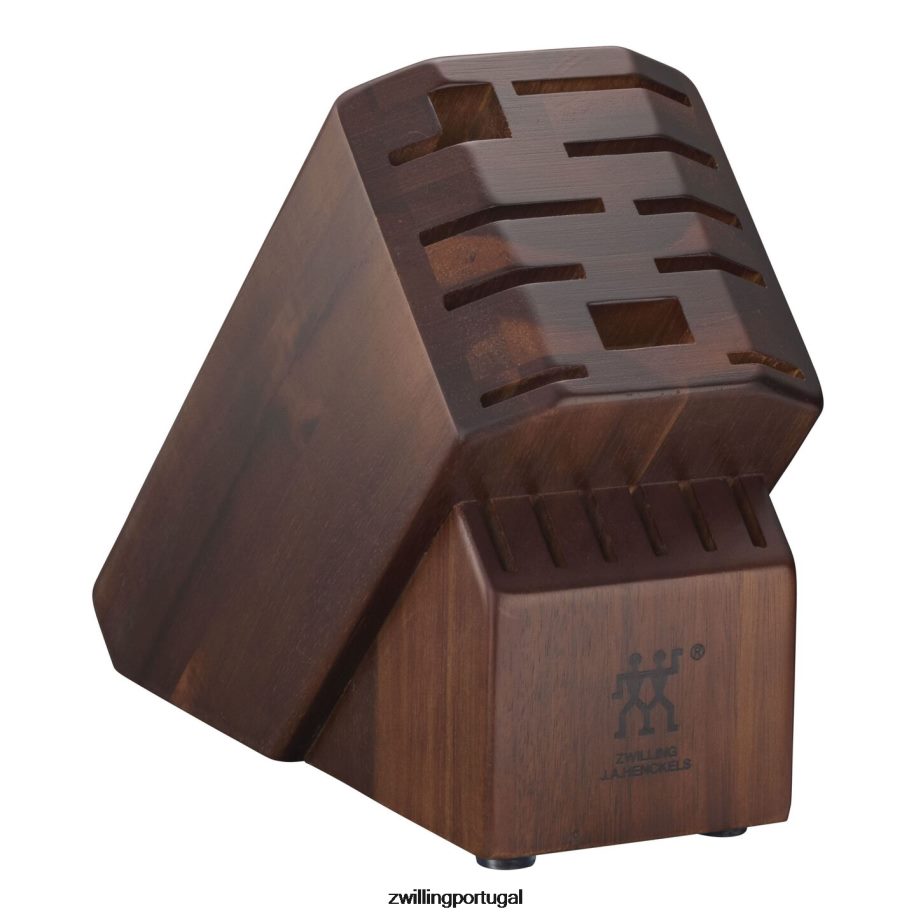 Zwilling talheres 442PVP198 acácia de armazenamento, acácia, bloco de faca profissional vazio