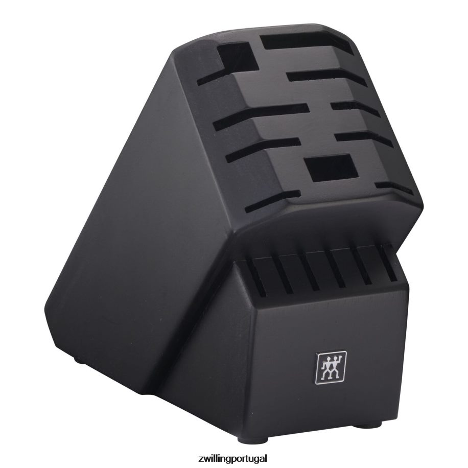 Zwilling talheres 442PVP213 armazenamento de seringueira, seringueira, bloco de faca preto profissional vazio