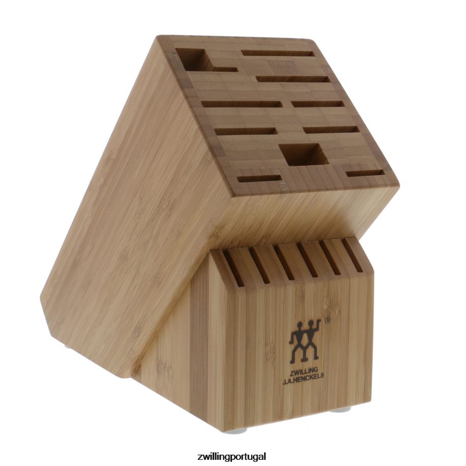 Zwilling talheres 442PVP222 bambu de armazenamento, bloco de faca duplo vazio