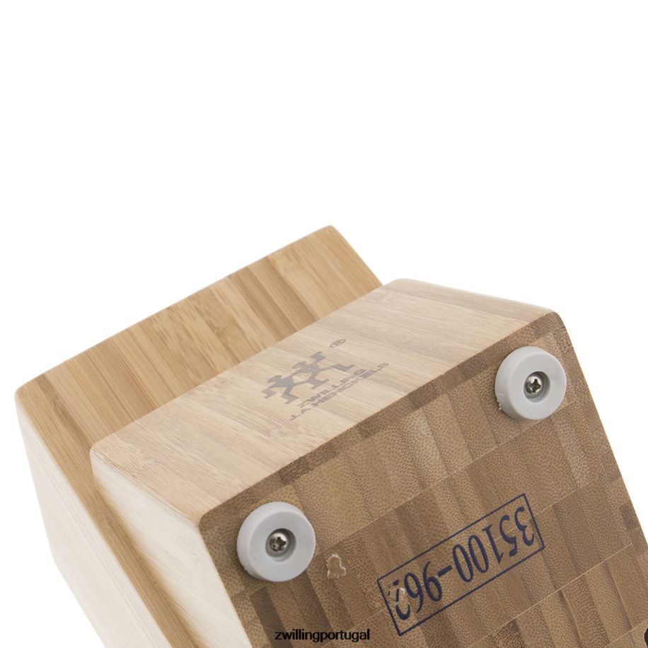 Zwilling talheres 442PVP222 bambu de armazenamento, bloco de faca duplo vazio