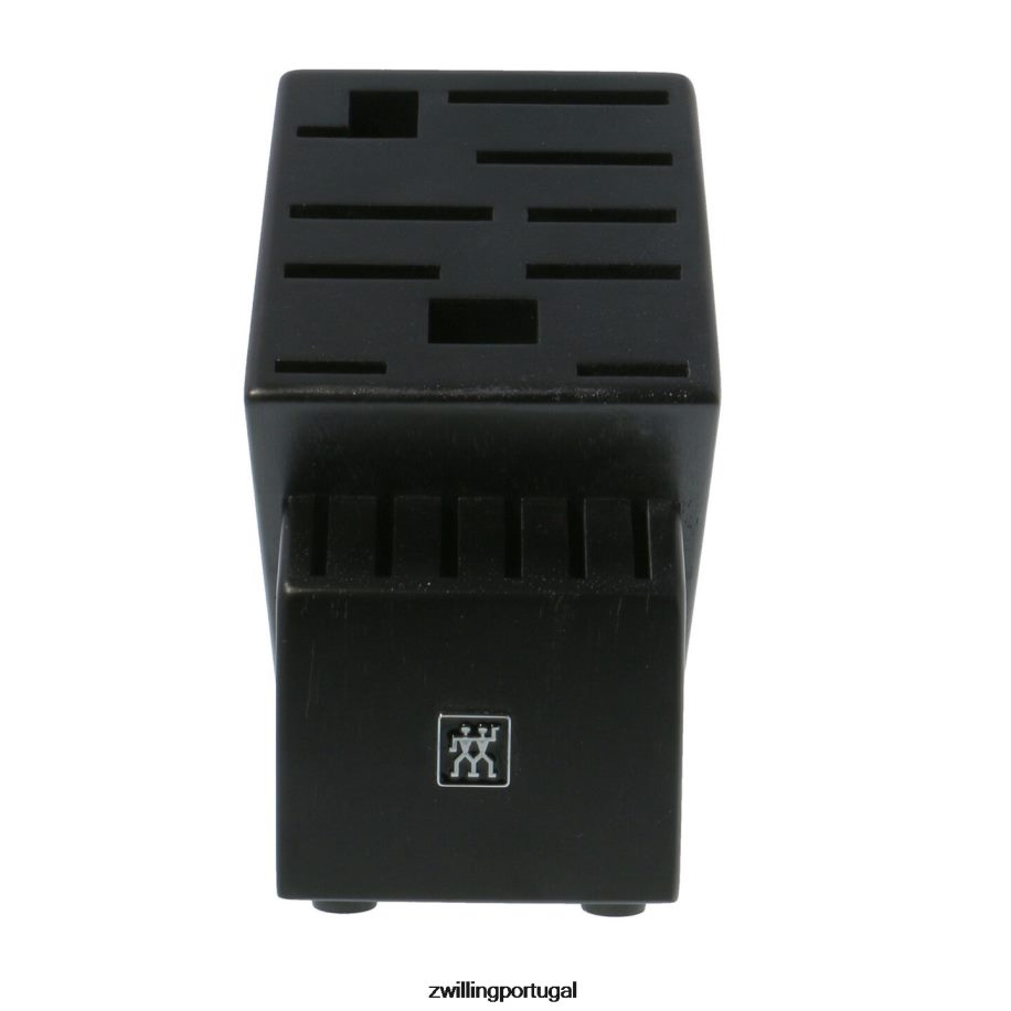 Zwilling talheres 442PVP247 cinza de armazenamento, seringueira, bloco de faca preto duplo vazio