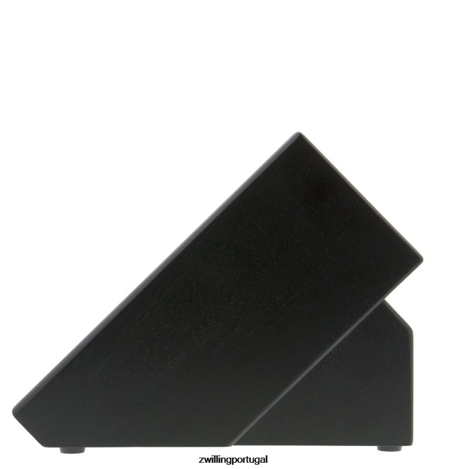 Zwilling talheres 442PVP247 cinza de armazenamento, seringueira, bloco de faca preto duplo vazio