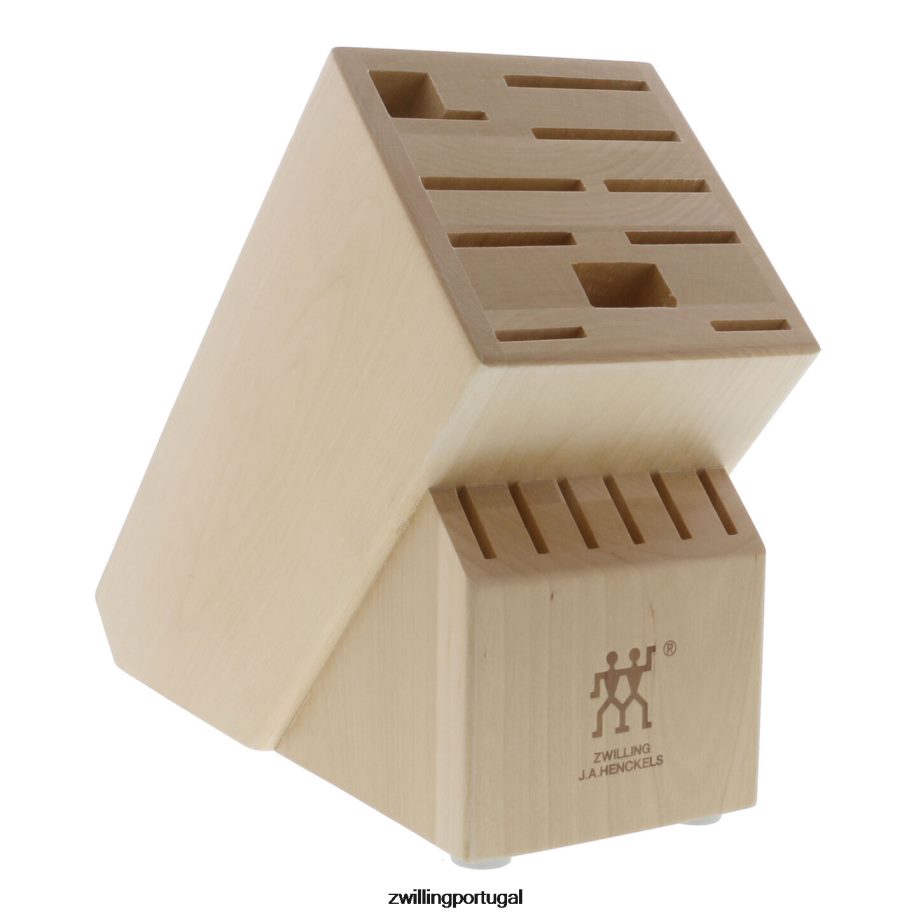 Zwilling talheres 442PVP284 armazenamento de bétula, bétula, bloco de faca de madeira de bétula duplo vazio