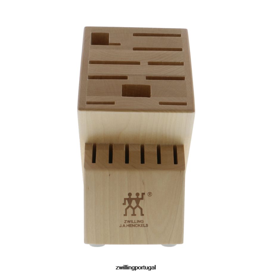 Zwilling talheres 442PVP284 armazenamento de bétula, bétula, bloco de faca de madeira de bétula duplo vazio