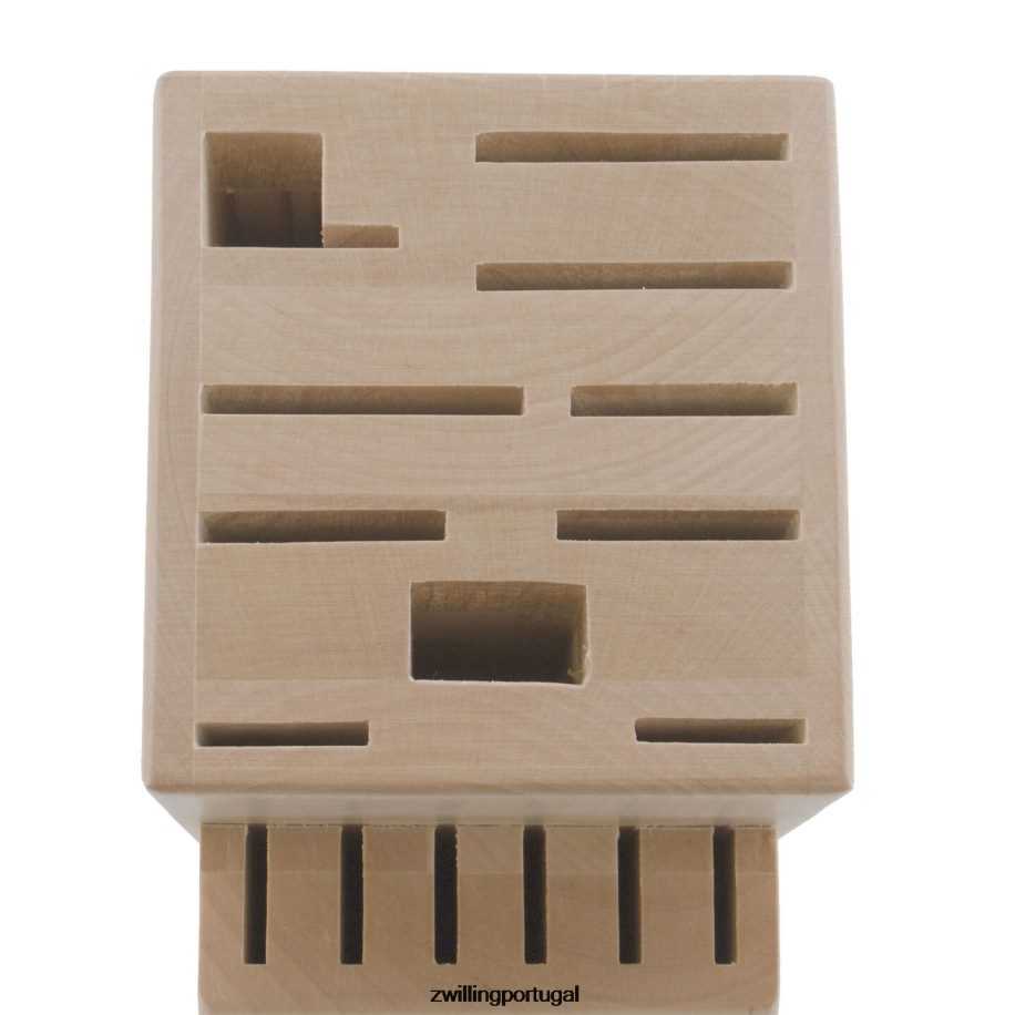 Zwilling talheres 442PVP284 armazenamento de bétula, bétula, bloco de faca de madeira de bétula duplo vazio