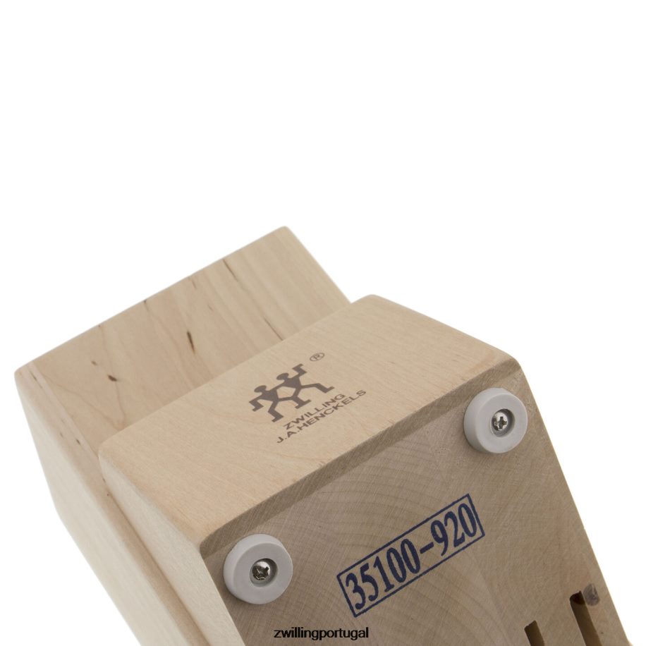 Zwilling talheres 442PVP284 armazenamento de bétula, bétula, bloco de faca de madeira de bétula duplo vazio