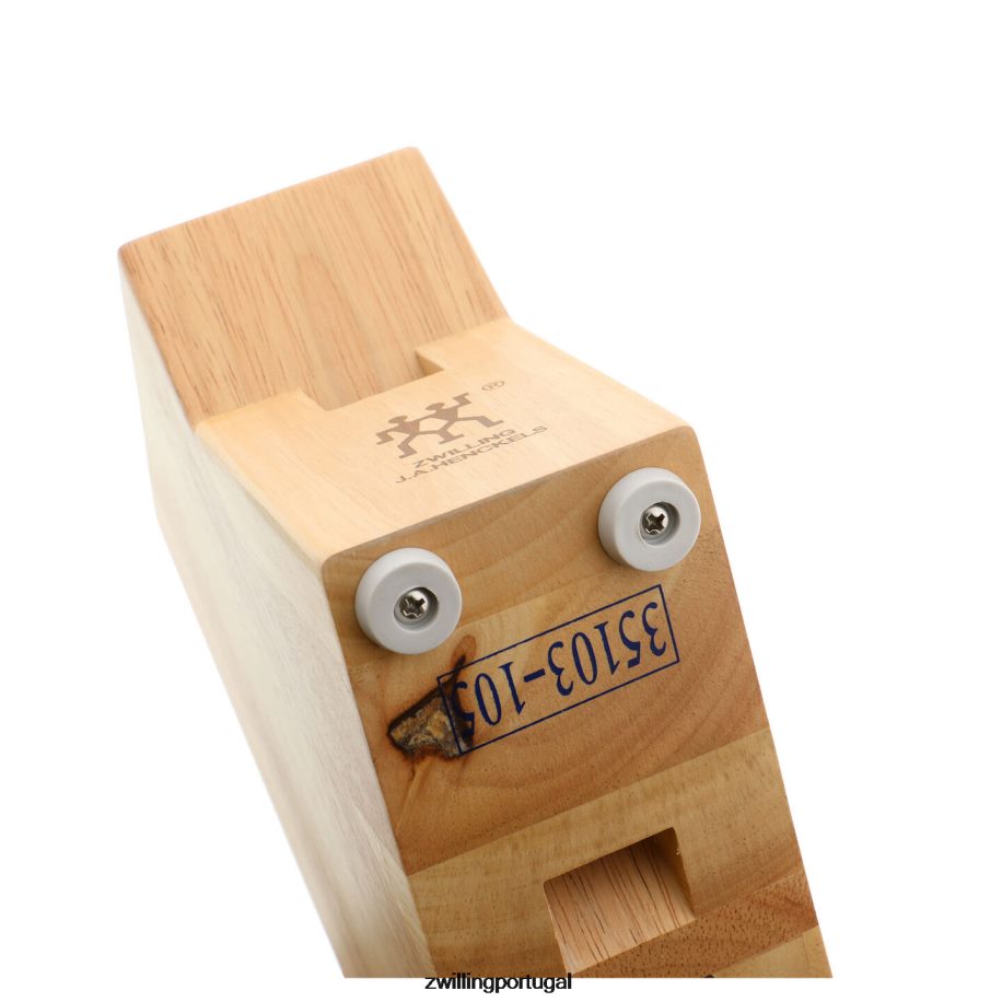 Zwilling talheres 442PVP398 cinza de armazenamento, seringueira, bloco de estúdio duplo vazio