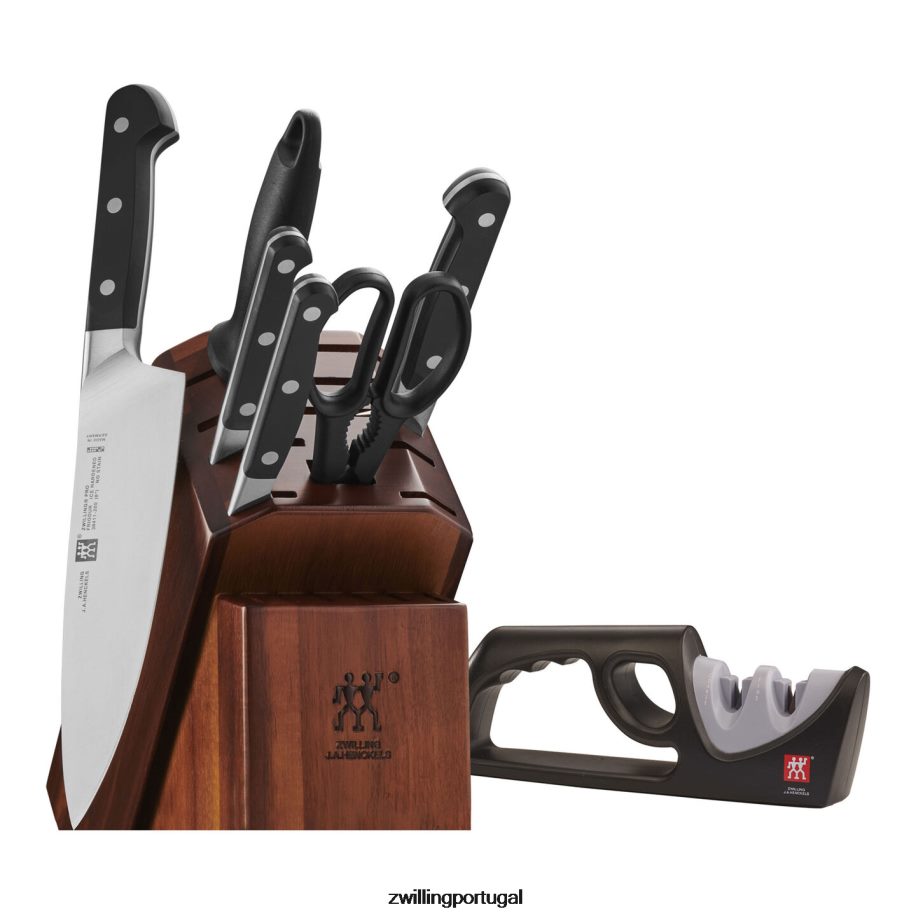 Zwilling talheres 442PVP4 pro 8 peças, conjunto de bloco de faca