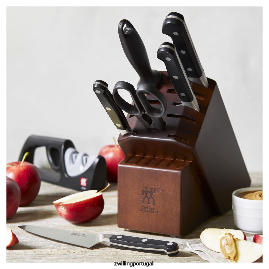 Zwilling talheres 442PVP4 pro 8 peças, conjunto de bloco de faca