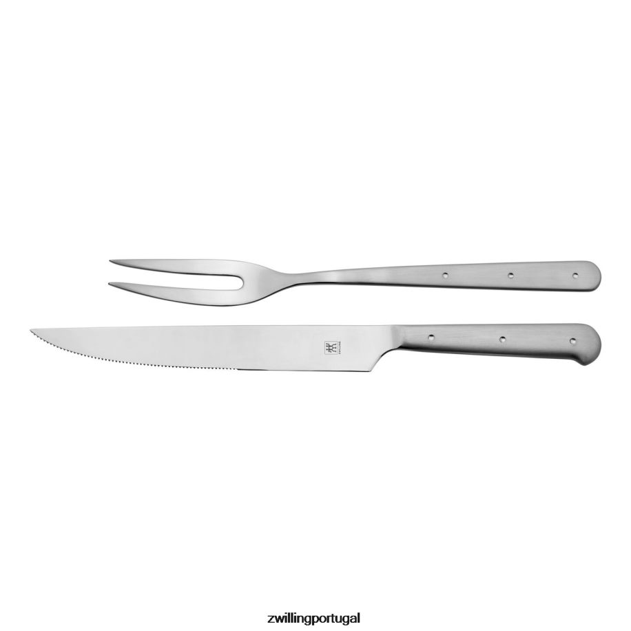 Zwilling talheres 442PVP366 conjunto de garfo e faca de trinchar porterhouse