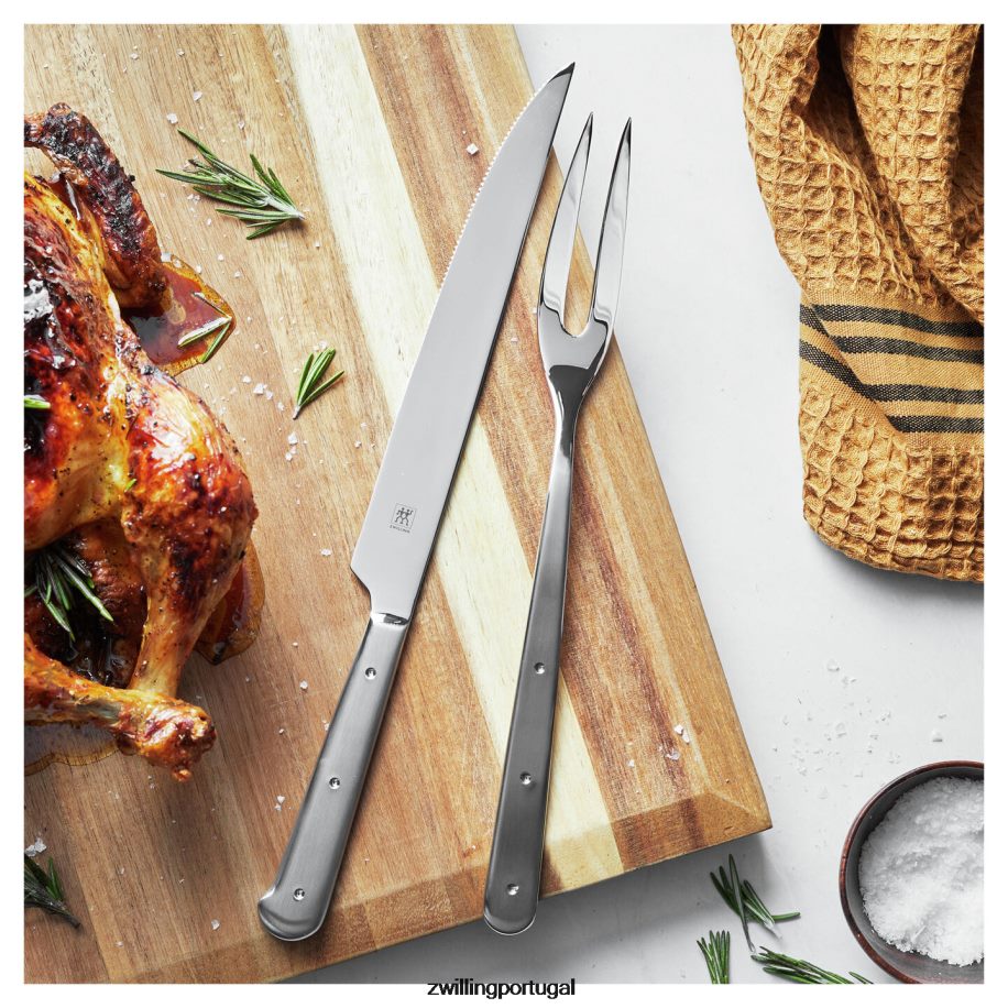 Zwilling talheres 442PVP366 conjunto de garfo e faca de trinchar porterhouse