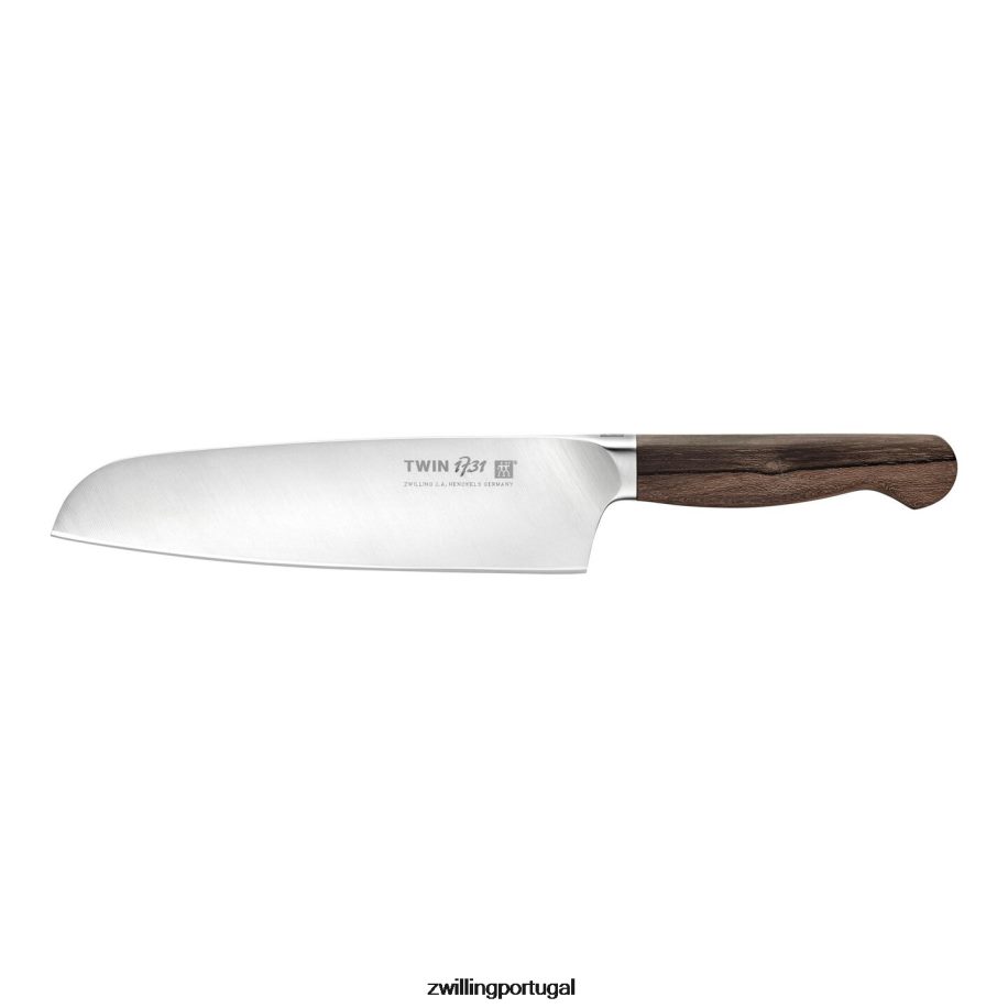 Zwilling talheres 442PVP147 duplo 1731 santoku de borda fina de 7 polegadas