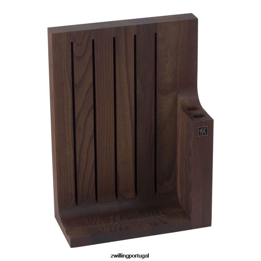 Zwilling talheres 442PVP367 twin 1731 7 peças, conjunto de bloco de faca, marrom